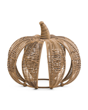 Outdoor Safe Wicker Pumpkin | TJ Maxx