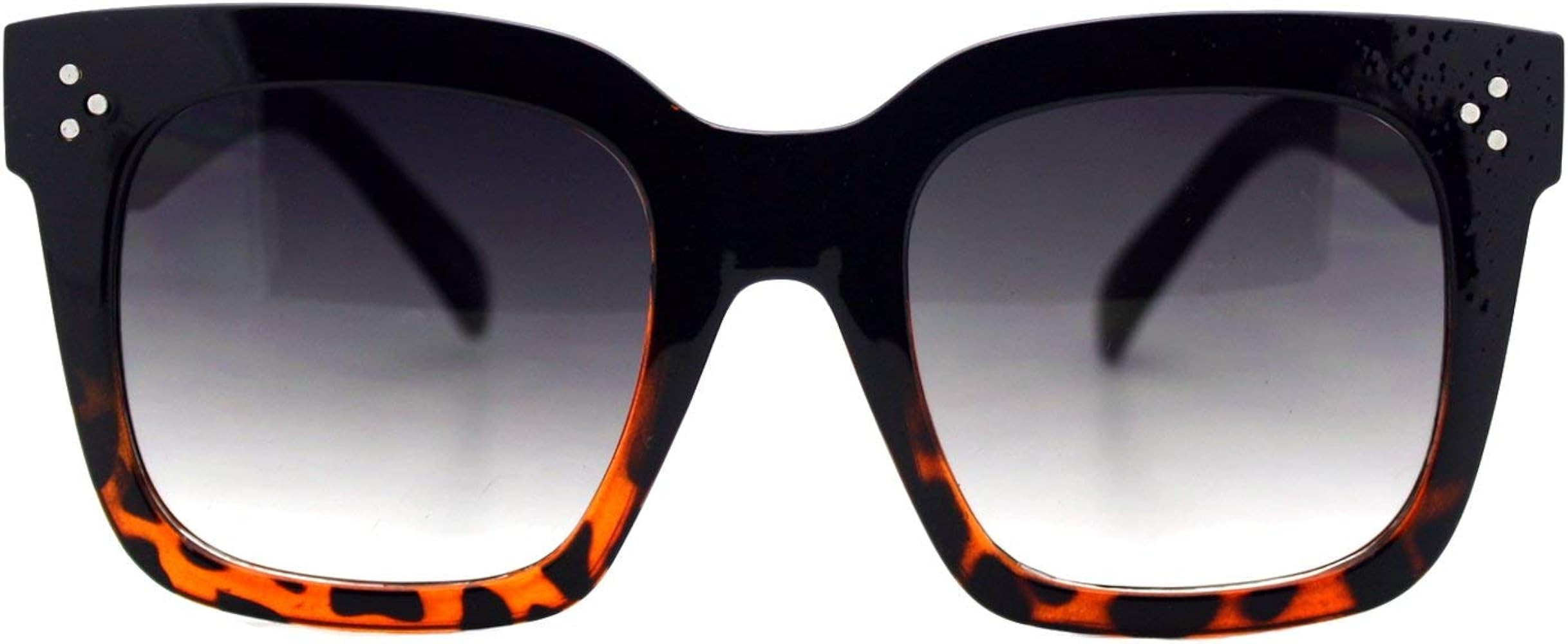 Womens Oversized Fashion Sunglasses Big Flat Square Frame UV 400 | Amazon (US)