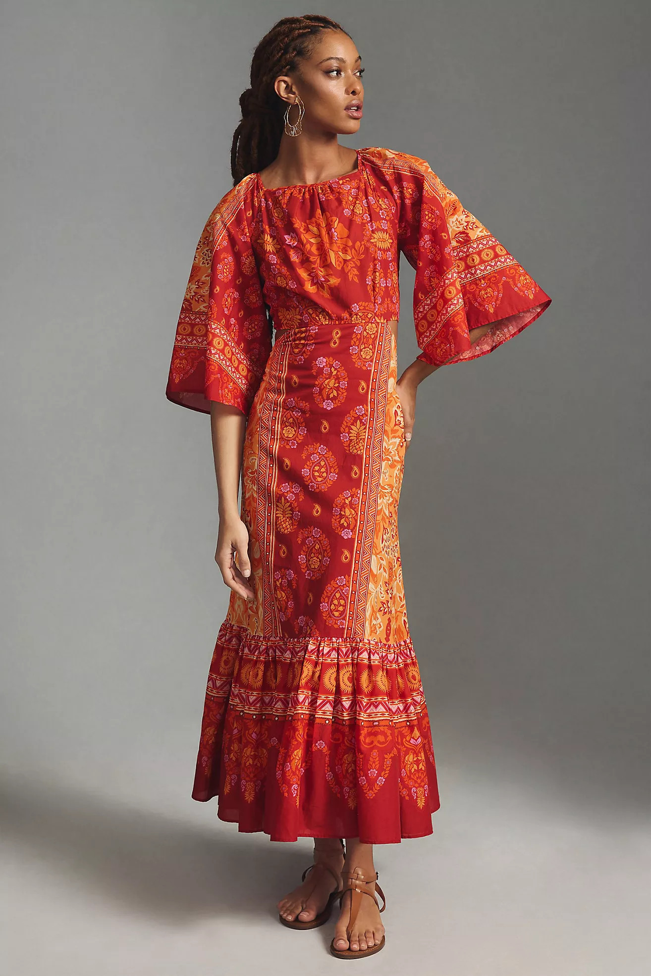 FARM Rio Combuco Cutout Maxi Dress | Anthropologie (US)
