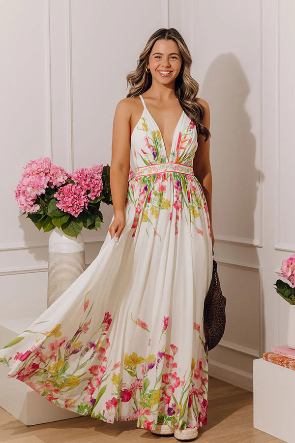 Whimsical Moment Floral Maxi Dress | Impressions Online Boutique