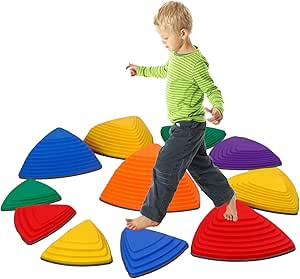 Kids Balance Stepping Stones 11pcs Rubber Anti-Skid Stepping Stones for Kids Exert Energy Indoor ... | Amazon (CA)