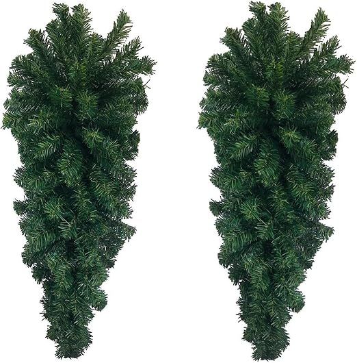 Direct Export Norway Artificial Pine Teardrop 32" Set of 2 | Amazon (US)