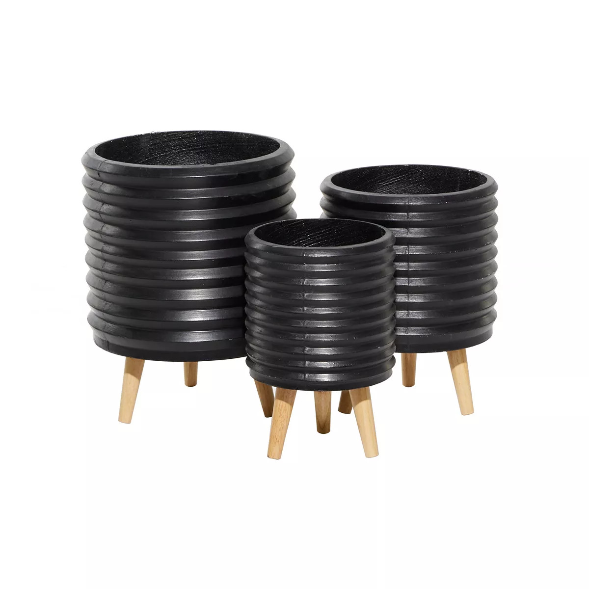 CosmoLiving by Cosmopolitan Textured White Planter Floor Decor 3-piece Set | Kohl's