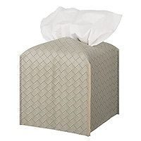 Tissue Box Cover PU Leather Tissue Holder Square Facial Tissue Case Facial Paper Organizer Dispen... | Amazon (US)