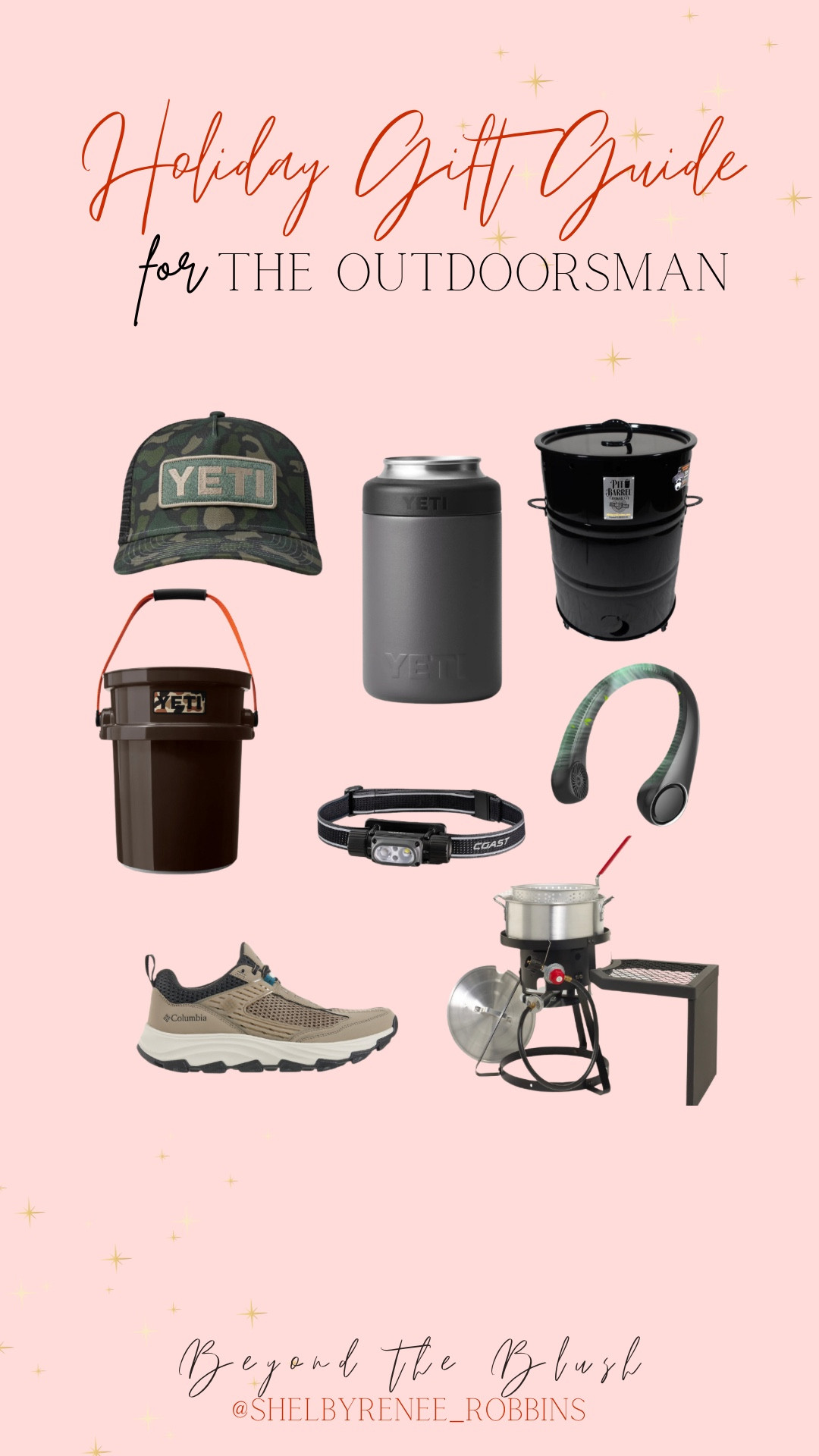 Gift guide For the outdoorsman, outdoor finds, outdoor gifts, yeti, fish fry, outdoor kitchen, neck fan, headlamp, rambler drink holder, gifts for him, gifts for men, gifts for boyfriend / husband, gifts for men, 

#LTKGiftGuide #LTKHoliday #LTKMens