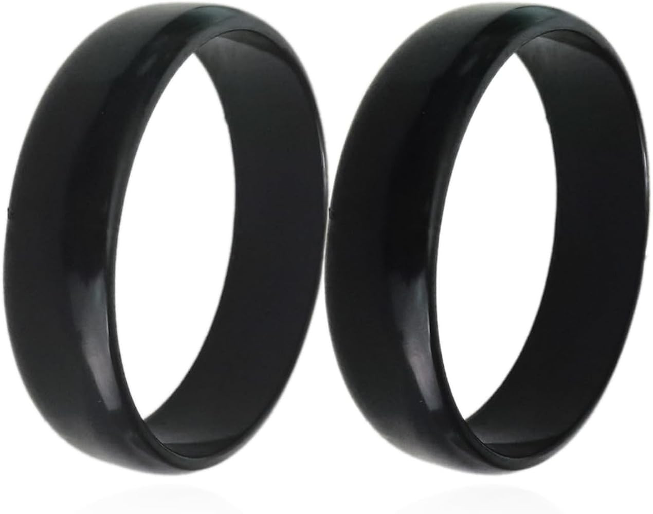 JSEA 2pcs Acrylic Candy Color Bracelets Set Small Wrist Womens Wide Bracelet Bangles | Amazon (US)