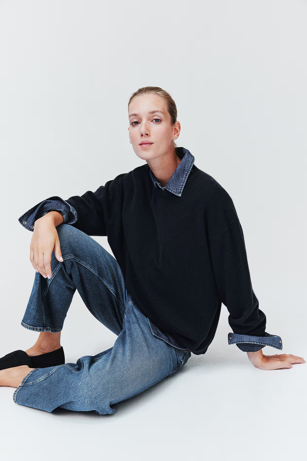 MAMA Before & After Straight Low Ankle Jeans - Denim blue - Ladies | H&M US | H&M (US + CA)