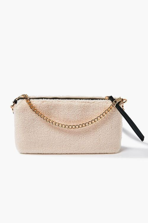 Faux Shearling Chain Shoulder Bag | Forever 21 | Forever 21 (US)