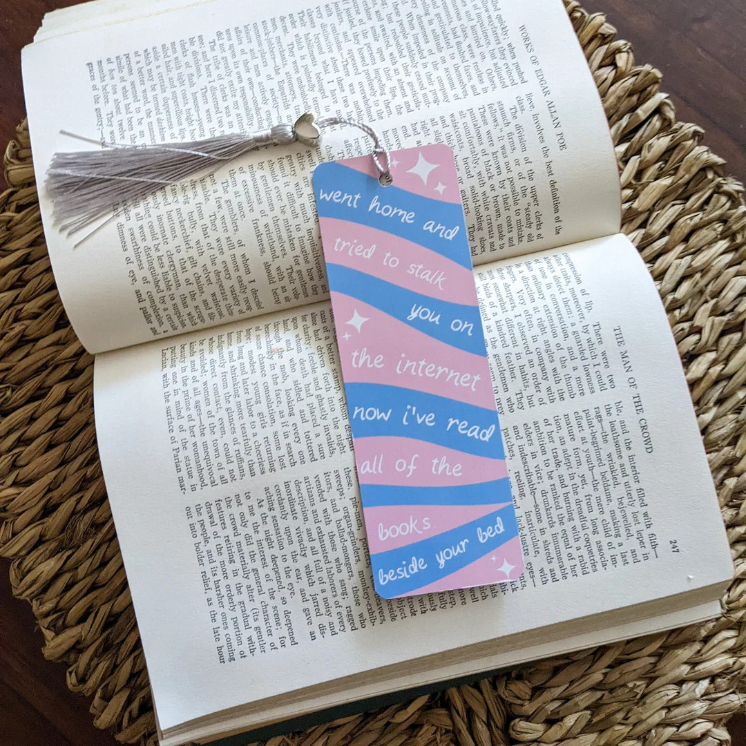 Pastel Lover Bookmark | I've read all of the books beside your bed | Pop Culture Bookmark | Etsy (US)