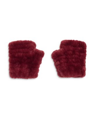 Mandy Faux Fur Fingerless Mittens | Bloomingdale's (US)
