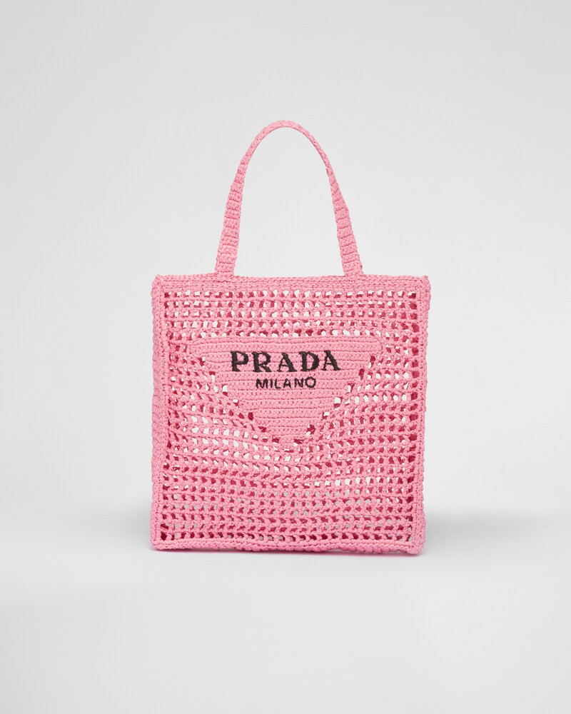 Raffia tote bag | Prada Spa US