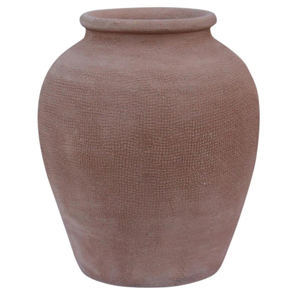 Machi French Country Brown Terracotta Amphora Decorative Vase | Kathy Kuo Home
