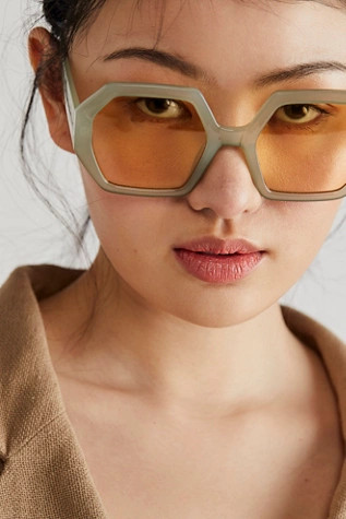 Honeycomb Oversized Sunglasses | Free People (Global - UK&FR Excluded)