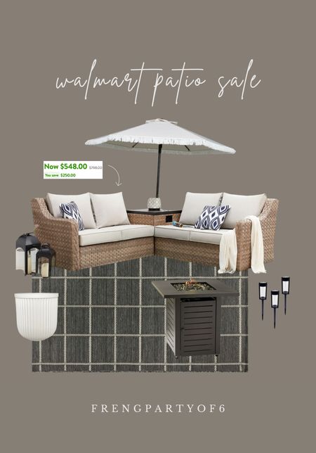 Another top seller in June, this patio sectional from Walmart! From the same collection as my patio furniture, just L shaped  

#LTKSeasonal #LTKHome #LTKSaleAlert