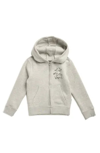 Vans Kids' SK8 Posse Zip Hoodie in Cement Heather at Nordstrom Rack, Size 4 | Nordstrom Rack