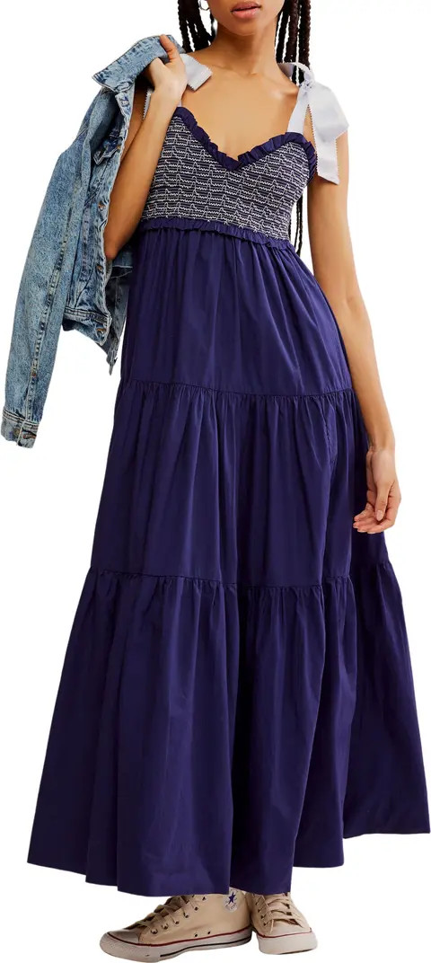 Free People Bluebell Smocked Bodice Tiered Maxi Sundress | Nordstrom | Nordstrom