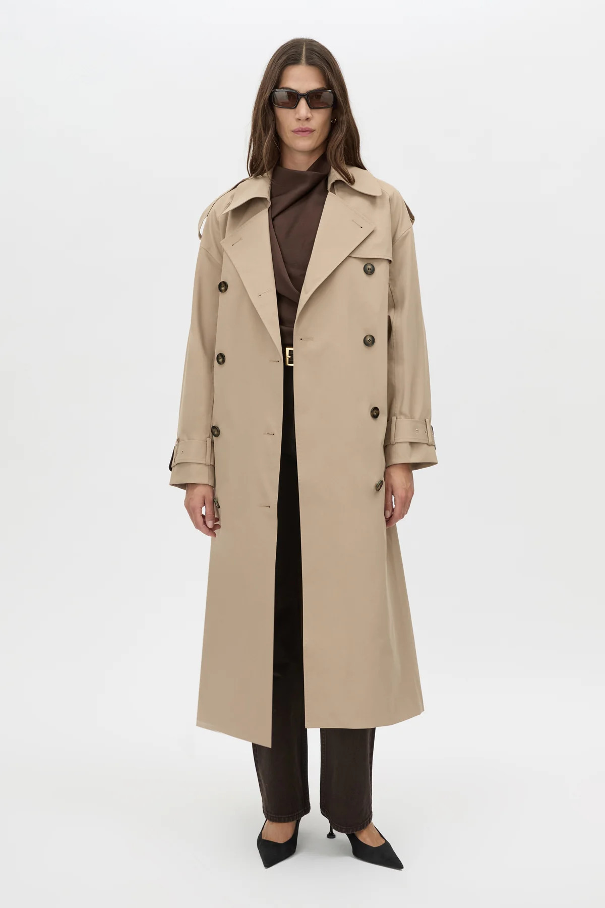 Evans Women's Trench Coat In Sand - CAMILLA AND MARC® Official | C&M | CAMILLA AND MARC (ANZ)