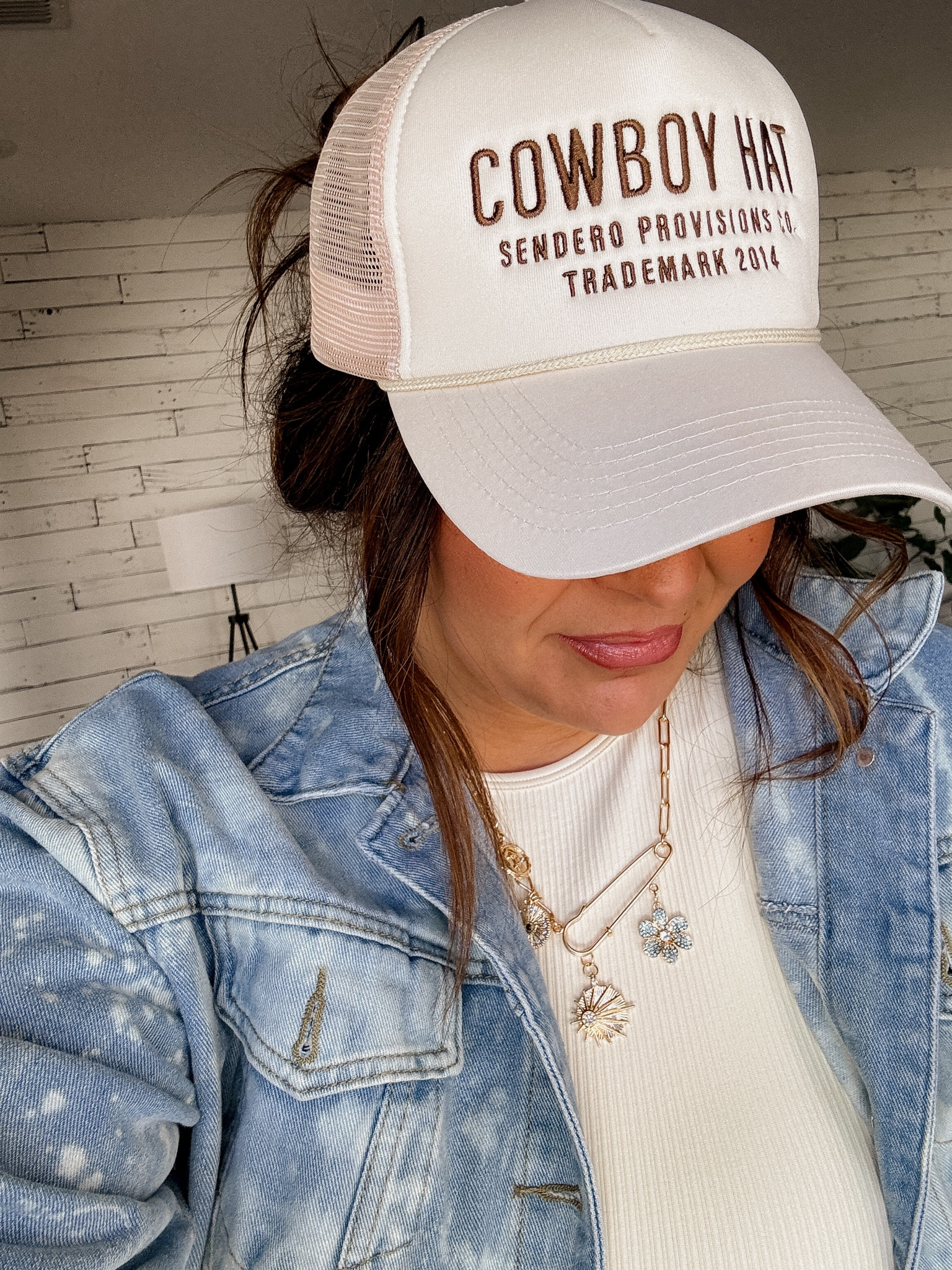 Cowboy Trucker Hat: BWC15
necklace isn’t the highest quality but it’s cute 


#LTKstyletip #LTKfindsunder50 #LTKmidsize