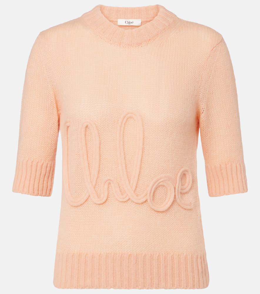 ChloÃ© Logo alpaca and silk sweater | Mytheresa (US/CA)