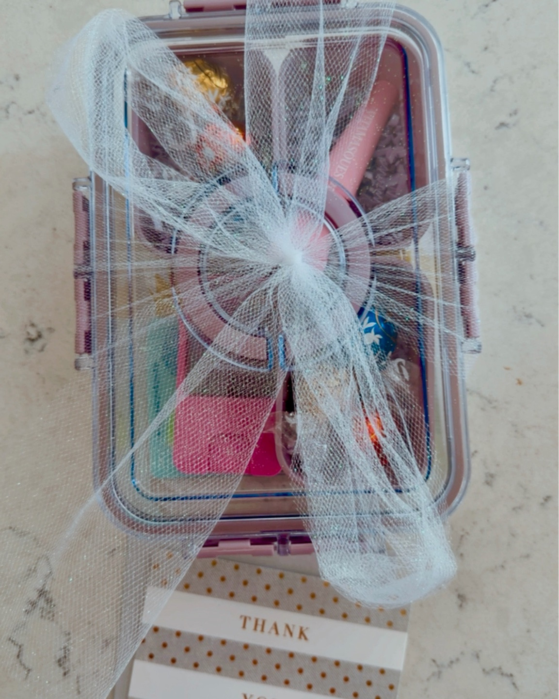 A little thank you for my neighbor bestie who took Jax to and from VBS all week, watched over him, and helped lighten my load. Filled this mini snackle box with a few sweet treats and self-care goodies to show my appreciation.

PS: I gave her the extra compartments and lids separately so she can customize it however she’d like! 🎀

This would also make a cute teacher gift, bus driver gift, coworker gift, coach gift, babysitter gift, or just a thoughtful thank-you for someone who made your life a little easier.

#ThankYouGift #SnackleBox #GiftIdea #TeacherGift #ThoughtfulGifting

#LTKOver40 #LTKmomlife #LTKselfcare