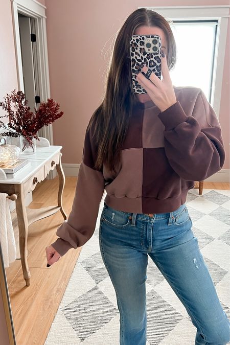 Last day for the Abercrombie LTK FALL sale. I am wearing a medium in this cropped but not TOO cropped sweatshirt  

#LTKunder50 #LTKSale #LTKunder100