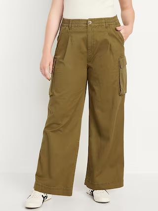 Extra High-Waisted Super Wide-Leg Cargo Pants | Old Navy (US)