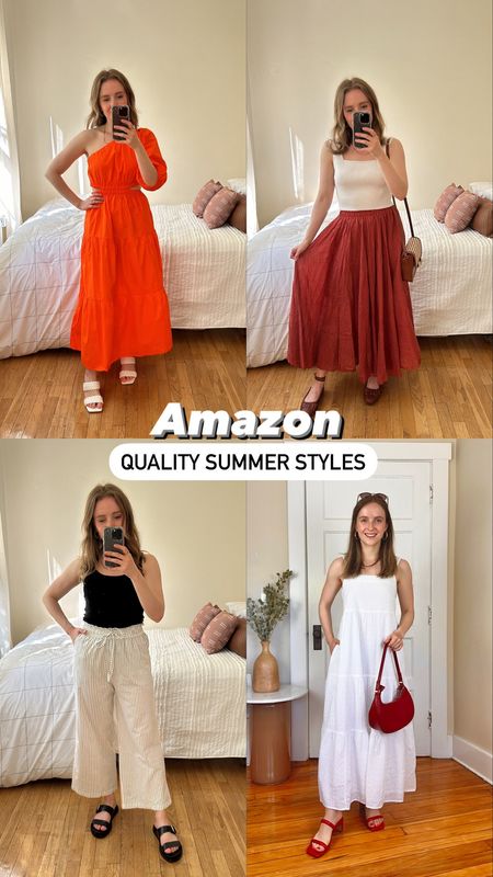 Amazon quality summer styles
Xs dress
Small skirt
Small striped pants
Xs eyelet dress
#amazon

#LTKSeasonal