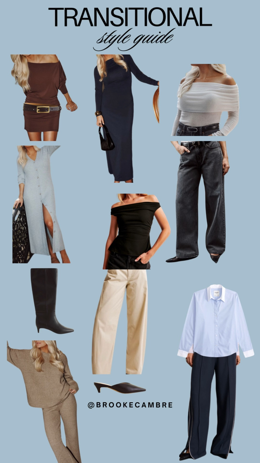 Transition into fall with these looks 🍁#fall #styleguide #style #transitionalstyle #fallstyle 