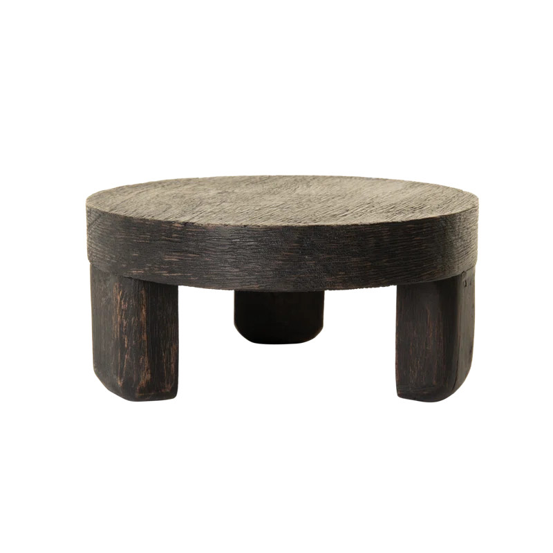 Kizer Round Solid Wood Plant Stand | Wayfair North America