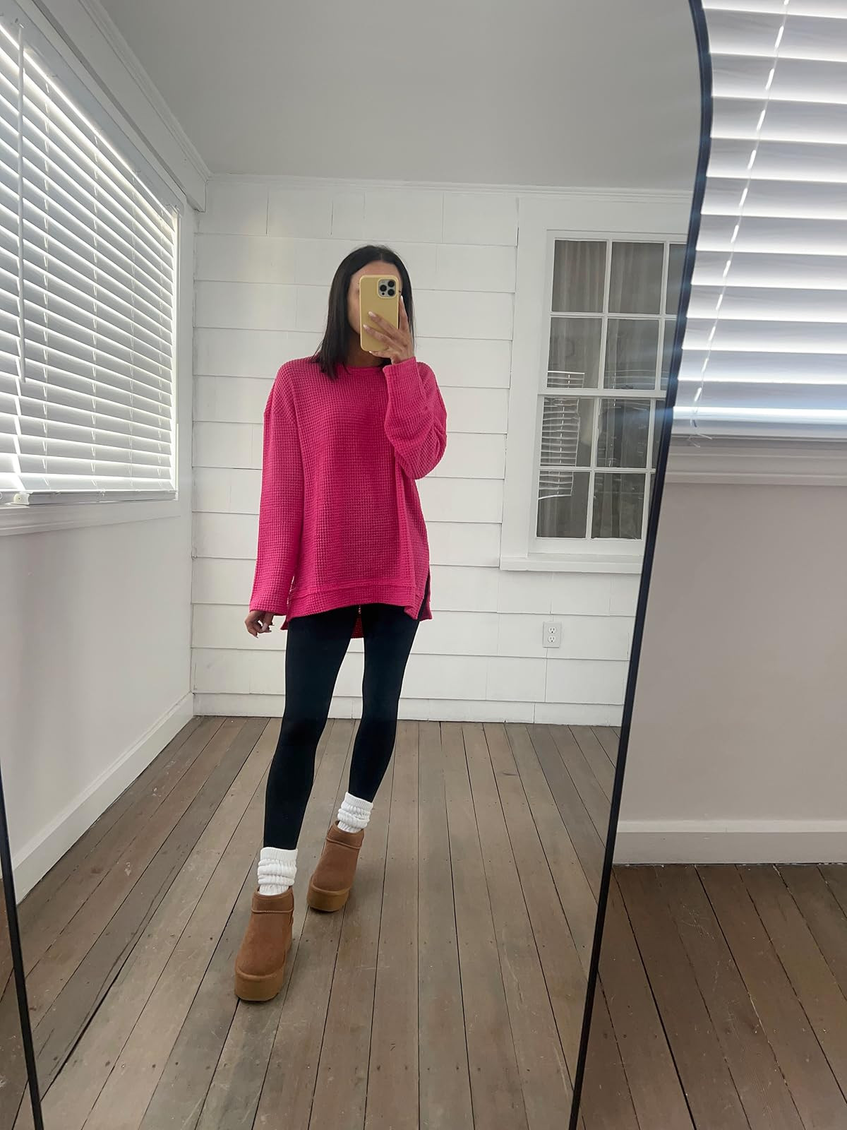 Valentines day outfit- sweater in S, leggings in XS, boots sized down a size, & linked my slouch socks! 
 

 #LTKPetite #LTKFindsUnder100