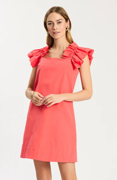 Ellen Linen Cotton Dress - Dewberry | tyler boe