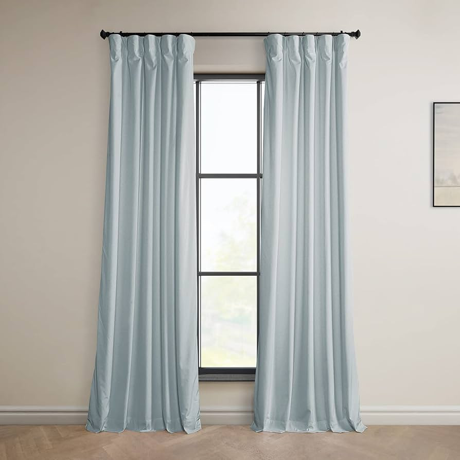 HPD Half Price Drapes Heritage Plush Velvet Curtains 120 Inches Long Room Darkening Curtains for ... | Amazon (US)