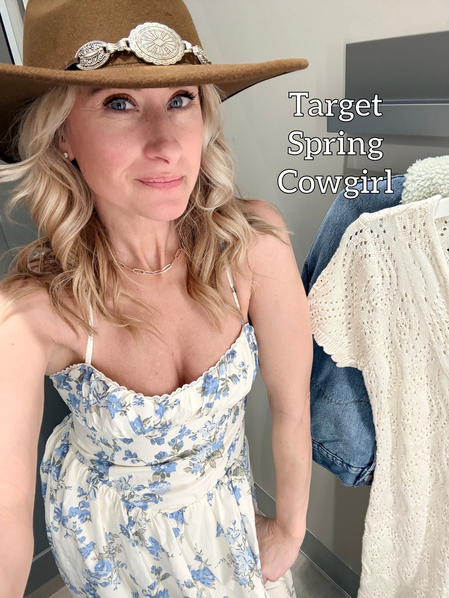 Obsessed is an understatement 🤠✨ this Target spring cowgirl moment is giving effortless + elevated all at once.

Flowy floral dress ✔️
Statement hat ✔️
Easy layering pieces (hello lightweight knits + denim) ✔️

It’s that perfect mix of feminine + western that you can dress up with boots or keep casual with sandals. I’m wearing my true size and everything feels so flattering and easy to throw on 🙌🏼

If you’re building a spring wardrobe that still feels you but a little elevated—this is it.

#LTKStyle #LTKSpring #CowgirlChic

#LTKFestival #LTKootd #LTKSeasonal