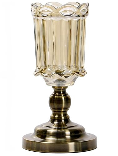 Pecfamly Vintage Antique Victorian Bronze Flower Vase, English Cottage French Country Old Money Nancy Meyers Traditional Home Room Bedroom Decor | Amazon (US)