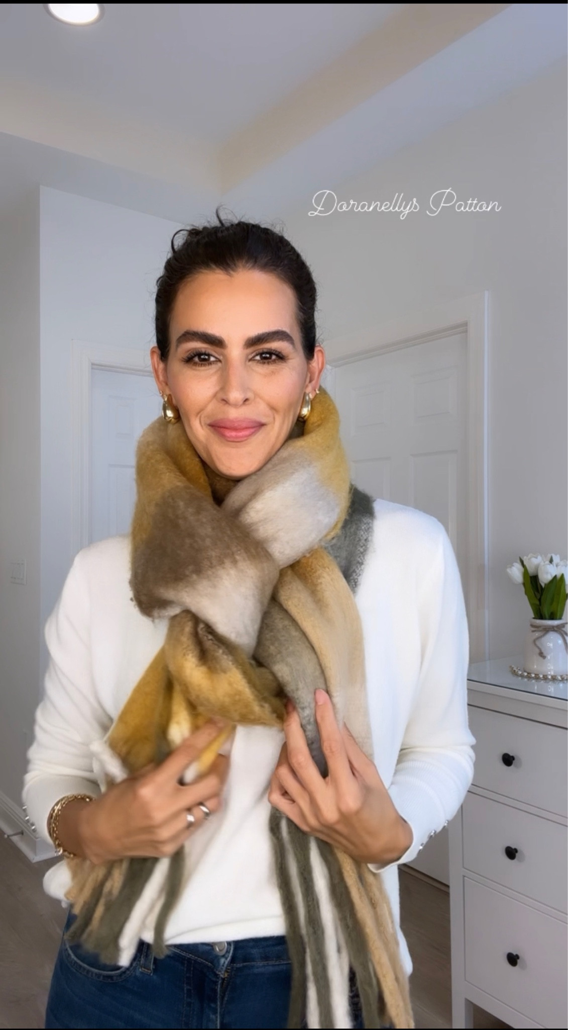 Chunky scarf. Exact scarf linked below. Same scarf in more colors added too. Available in 28 different colors. Wearing color: Ways to style for fall or winter. #LTKCyberWeek 

#LTKHoliday #LTKSeasonal