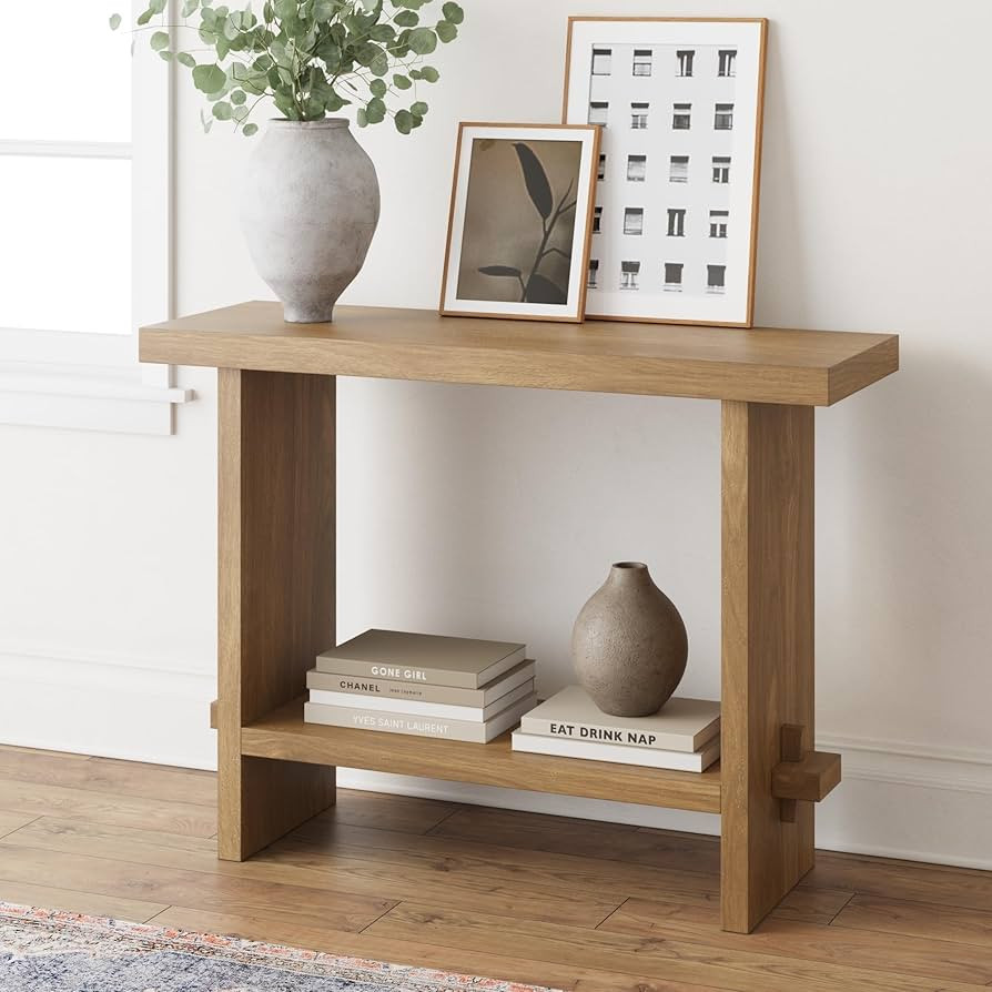 Nathan James Virgo Farmhouse Console Table, Open Storage 2-Tier Behind The Sofa Table, Entryway A... | Amazon (CA)