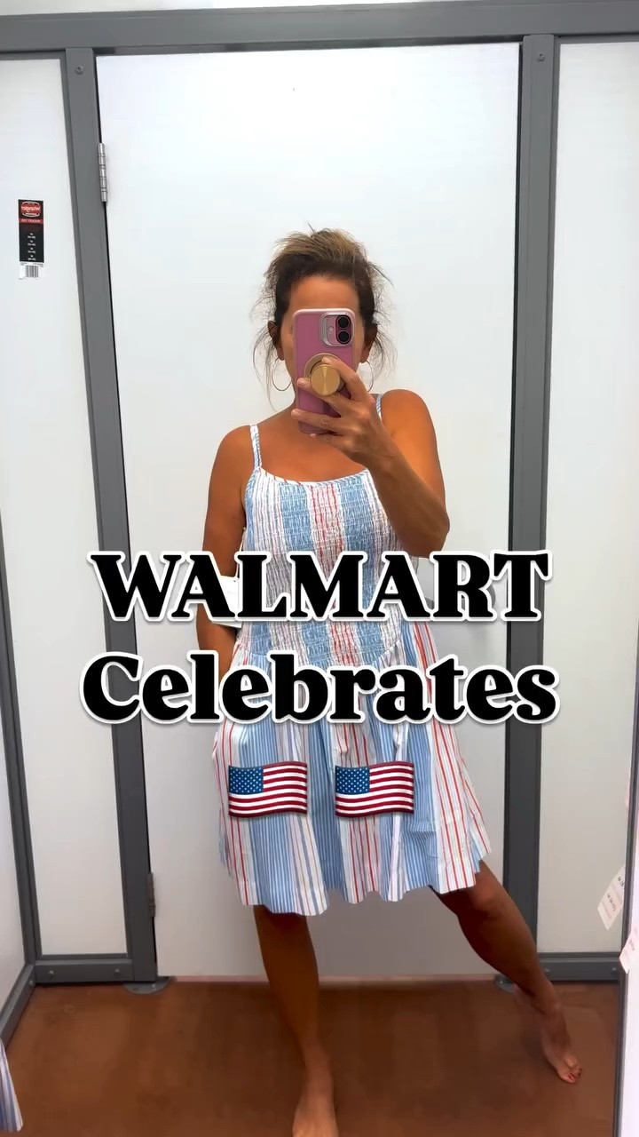 ❤️Walmart Celebrates 🇺🇸🇺🇸🇺🇸🇺🇸 short & long version with a Cardi or without!!! 
Adorable Summer dress spaghetti Strapes adjustable with ⭐️stripes red ❤️white 🤍n blue 💙

 ‼️danas_randomfinds‼️
🛍️NEW....OOTD 🍒 

🛍️Comment… SHOP🛍️ Follow for all things ……. Home 🏡 Simple DIY 🎨
👜Work Wear 👓Daily Finds 
Casual Fashion 👚👖
#amazon #amazonessentials 
#walmart #walmartfashion
#danasrandomfinds