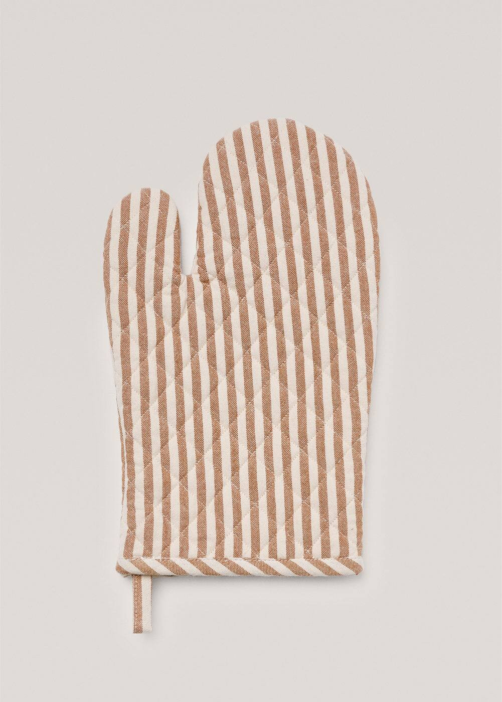 Striped cotton mitten | MANGO (US)