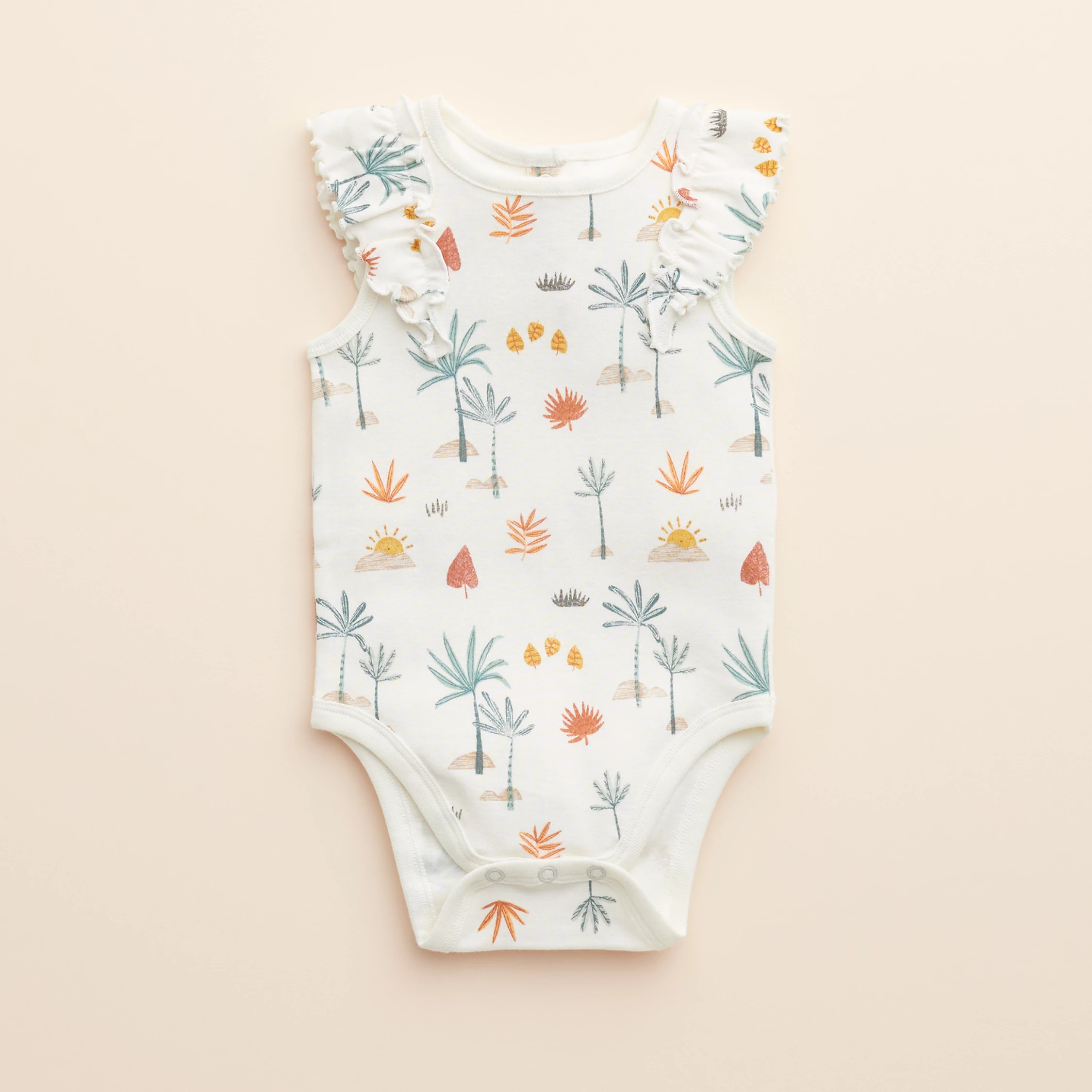Baby Girl Little Co. by Lauren Conrad Organic Ruffle Bodysuit | Kohl's