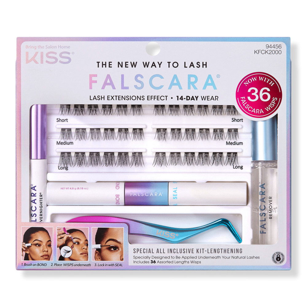 Kiss Falscara Special Edition Starter Kit, Lash Clusters, Lengthening Wisps | Ulta