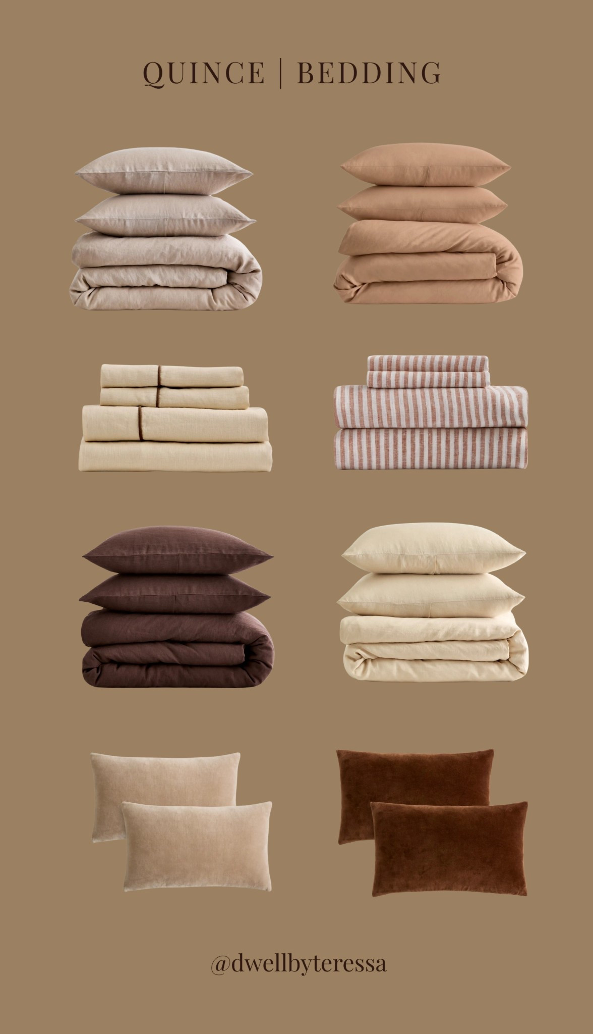 Quince Bedding Favorites 🤎 #quincepartner

#LTKSeasonal #LTKHome #LTKSaleAlert