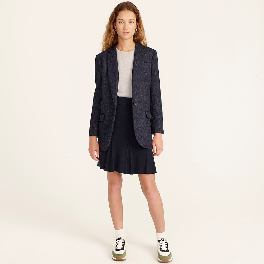 Alfie blazer in navy English wool herringbone | J. Crew US