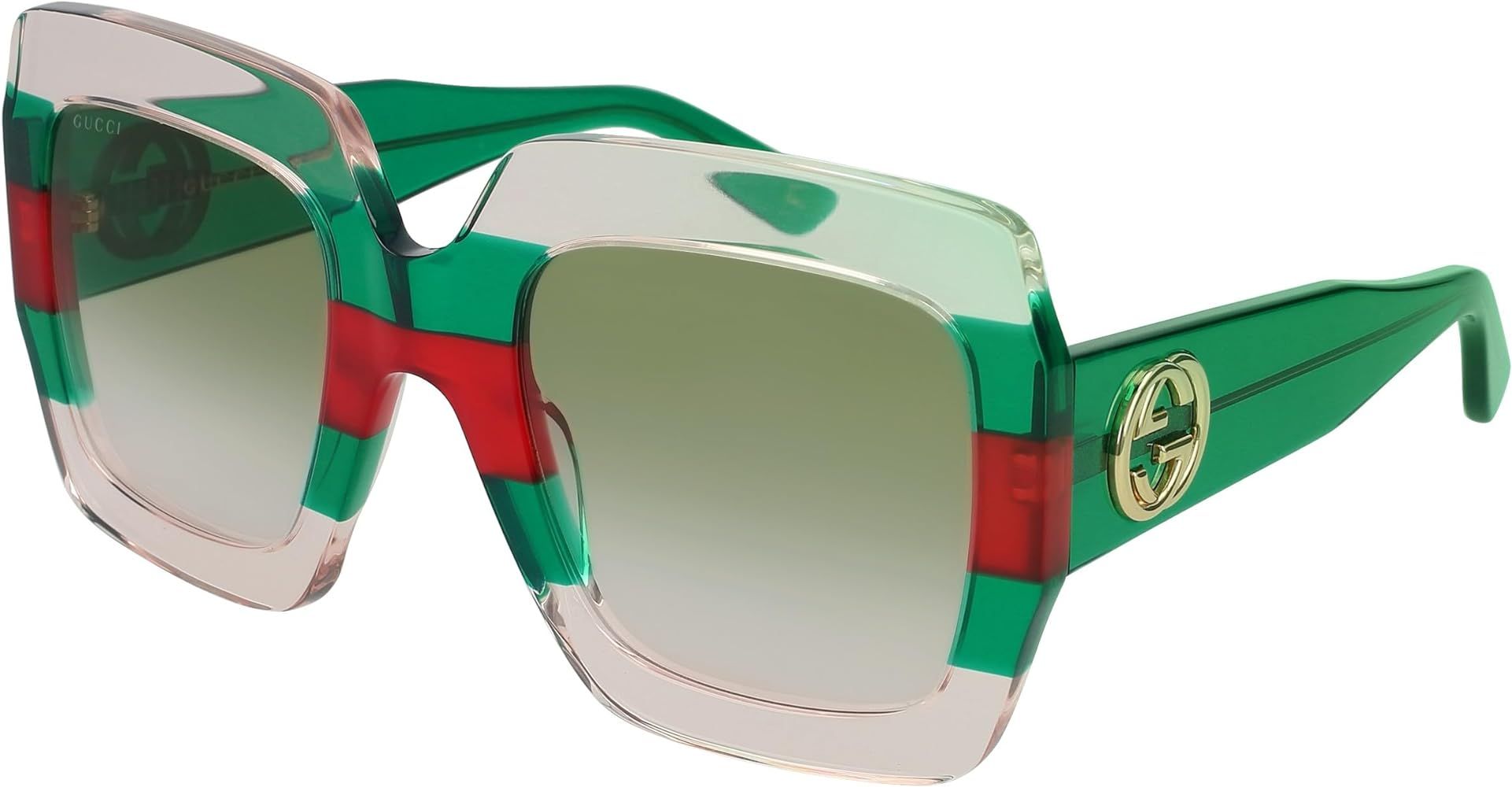 Gucci GG 0178 S- 001 MULTICOLOR/GREEN Sunglasses | Amazon (US)