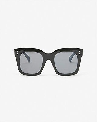 Oversized Black Square Sunglasses | Express