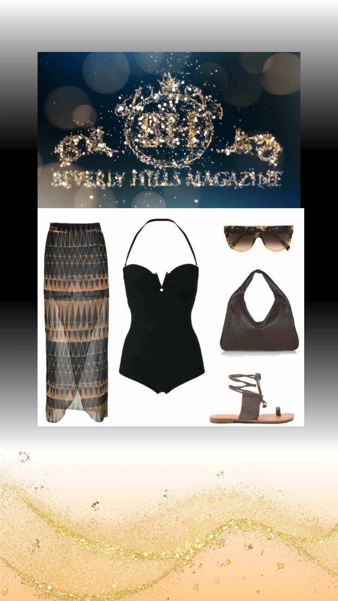 ✨ VERSACE POOLSIDE SUMMER STYLE ✨

Make every poolside moment unforgettable with Versace poolside summer style — a luxurious look that blends timeless elegance with effortless resort glamour. This sophisticated ensemble features a sleek black one-piece swimsuit paired with a stunning African-inspired sarong for a bold yet refined statement. A chic black beach bag, coordinating sandals, and stylish sunglasses complete the look with polished perfection.

Whether you're relaxing at a five-star resort, lounging by the pool, or enjoying a tropical escape, this ensemble embodies confidence, sophistication, and elevated summer fashion. Rich textures, classic black accents, and striking accessories create a look that's both glamorous and effortlessly chic.

✨ SHOP THE LOOK ✨

https://www.beverlyhillsmagazine.com/shop

#FashionMagazine #ShopStyle #PoolsideStyle #ResortWear #LuxuryFashion #SummerStyle ☀️🖤🏖️✨

#LTKootd