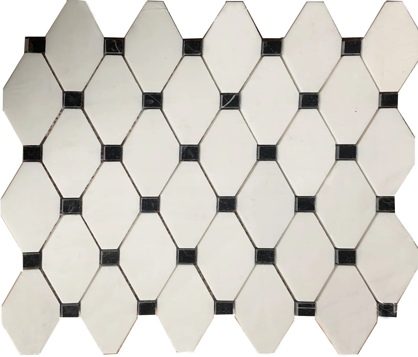 Marble Octagon and Dot Mosaic Wall & Floor Tile | Wayfair North America