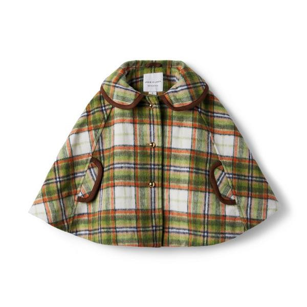 Plaid Brushed Twill Cape | Janie and Jack