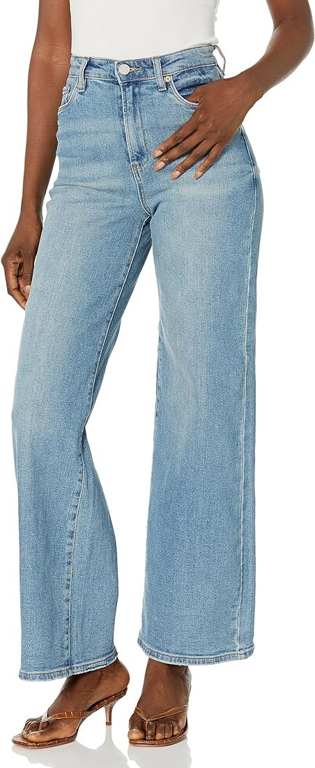 [BLANKNYC] Womens Luxury Clothing High Rise Sustainable Denim Mini Boot Cut Jean, Comfortable & S... | Amazon (US)
