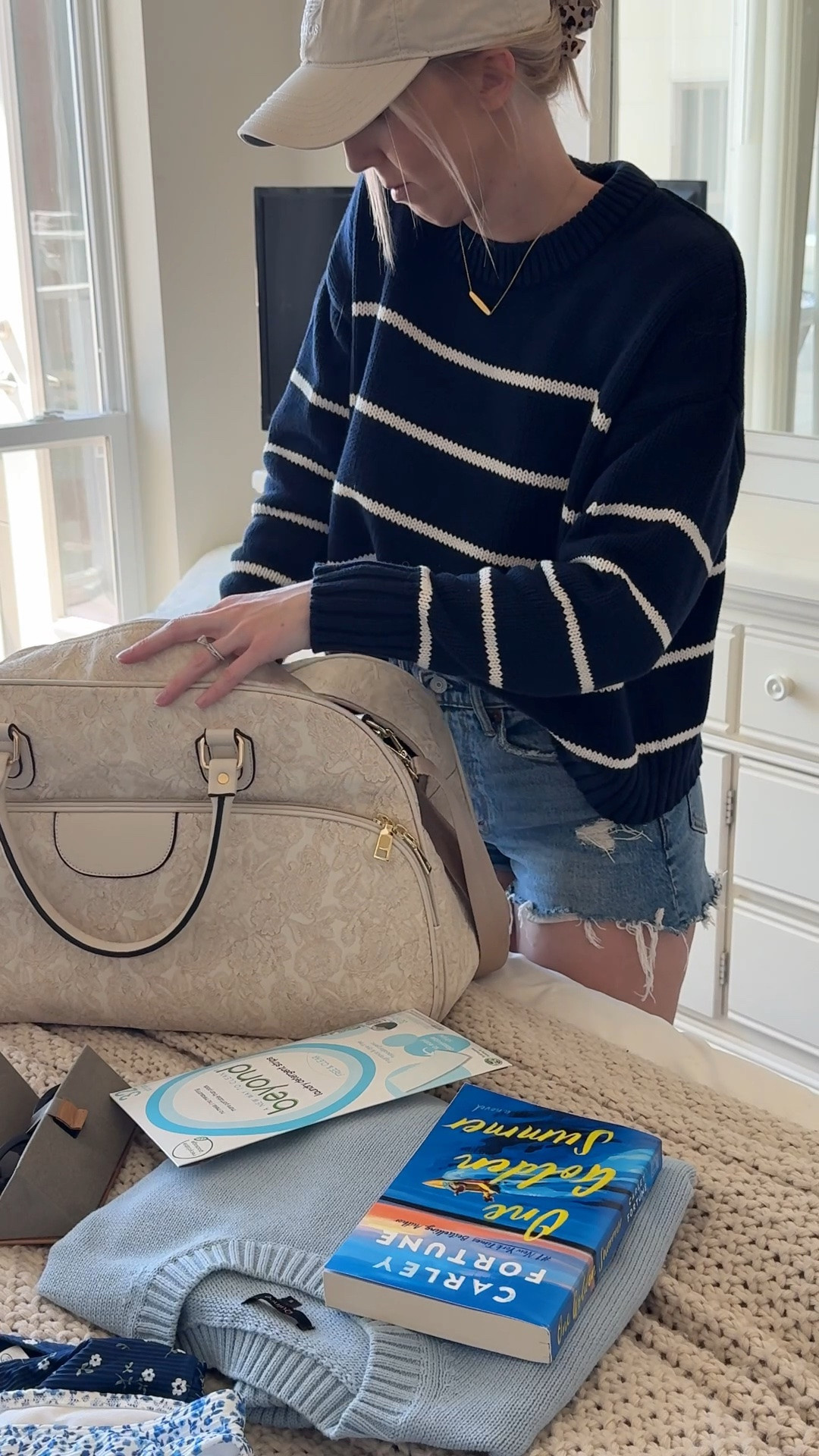 Pack with me for a summer weekend at the lake ⚓️🌊￼

My outfit: navy striped sweater from Quince, I sized up to a small. My denim shorts are from Abercrombie. I’m wearing a size 25. ￼

Blue sweaters from Quince, floral bikini, summer beach reads, cotton pajamas, denim shorts, beyond laundry sheets, swim cover up shorts and more! Linking all my Summer travel favorites and outfits below!


Travel finds, summer outfits, lake outfit, weekend pack with me, summer at the lake, coastal outfits, blue and white outfits, navy striped sweater, white shorts, quince clothing

#LTKSeasonal #LTKTravel #LTKgrwm