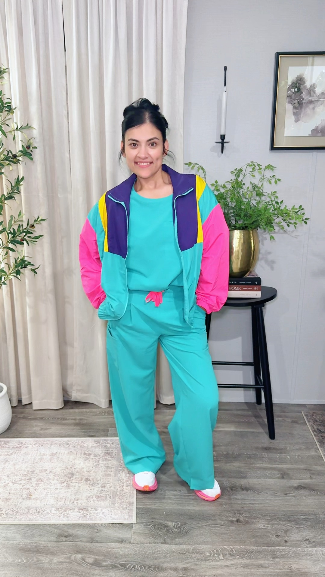 If Kelly Kapowski wore scrubs she would totally rock this ootd! Nurse by day, 90s icon by vibe! 💉🩷🩺✌🏼

I’m a wide leg kinda scrubs girly and the new Shelby wide leg scrub pants from @wearfigs are so comfy im obssesed I’m not sure which I like more the Isabel or Shelby wide leg scrubs!

#LTKStyleTip #LTKWorkwear #LTKMidsize